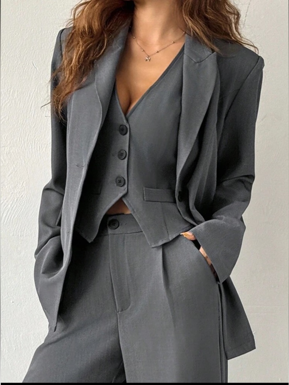Classic Black Women's 3 Piece Suit